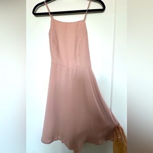 Forever21 Elegant Pale Pink Spaghetti Strap Mini Dress